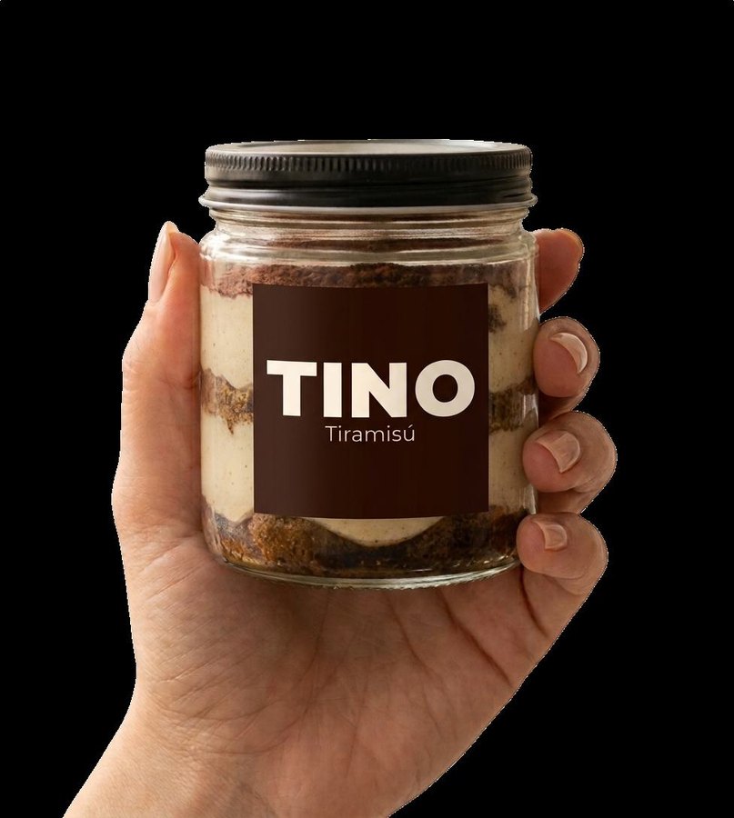 Frasco retornable de tiramisú Tino